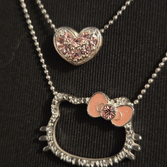 Sanrio Silver and Pink Hello Kitty Necklace - Picture 2 of 4